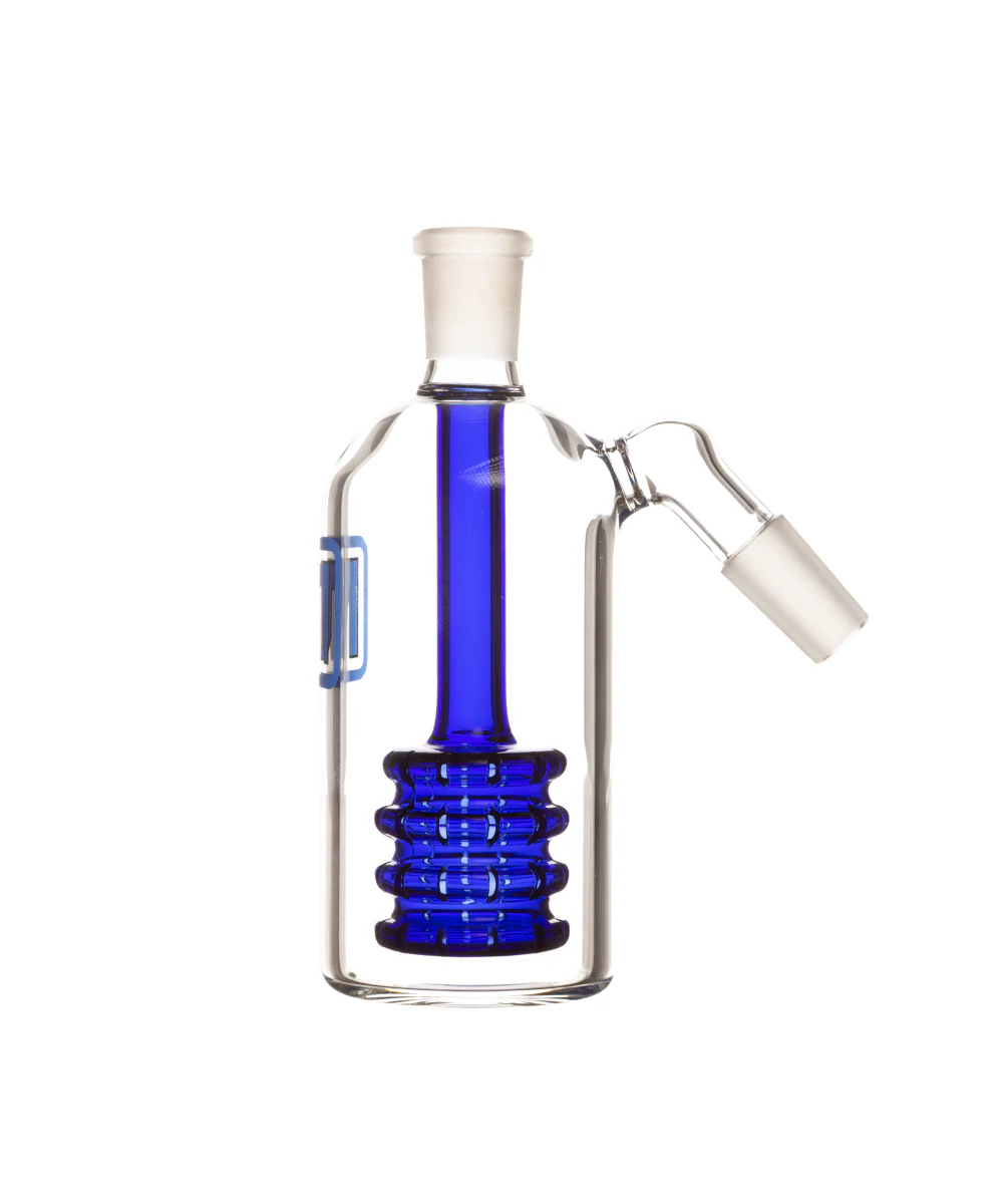 Marley Glass 14mm 45° Quad Tire Perc Ash Catcher - Image 2