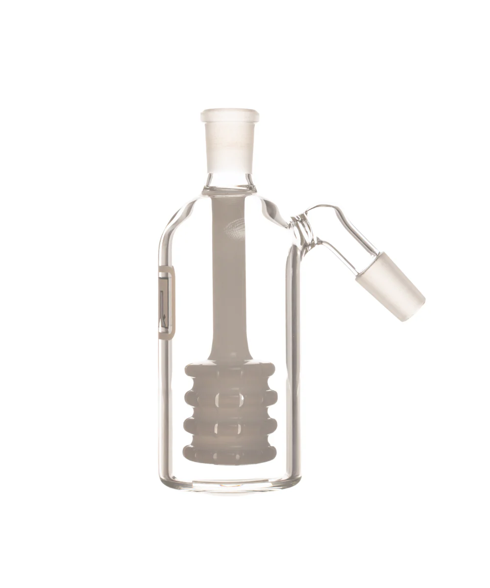 Marley Glass 14mm 45° Quad Tire Perc Ash Catcher - Image 4