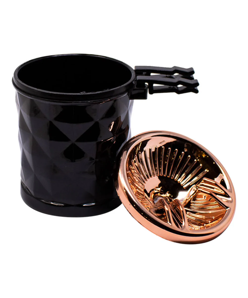 Metallic Butt Bucket Ashtray With Clips - Image 2