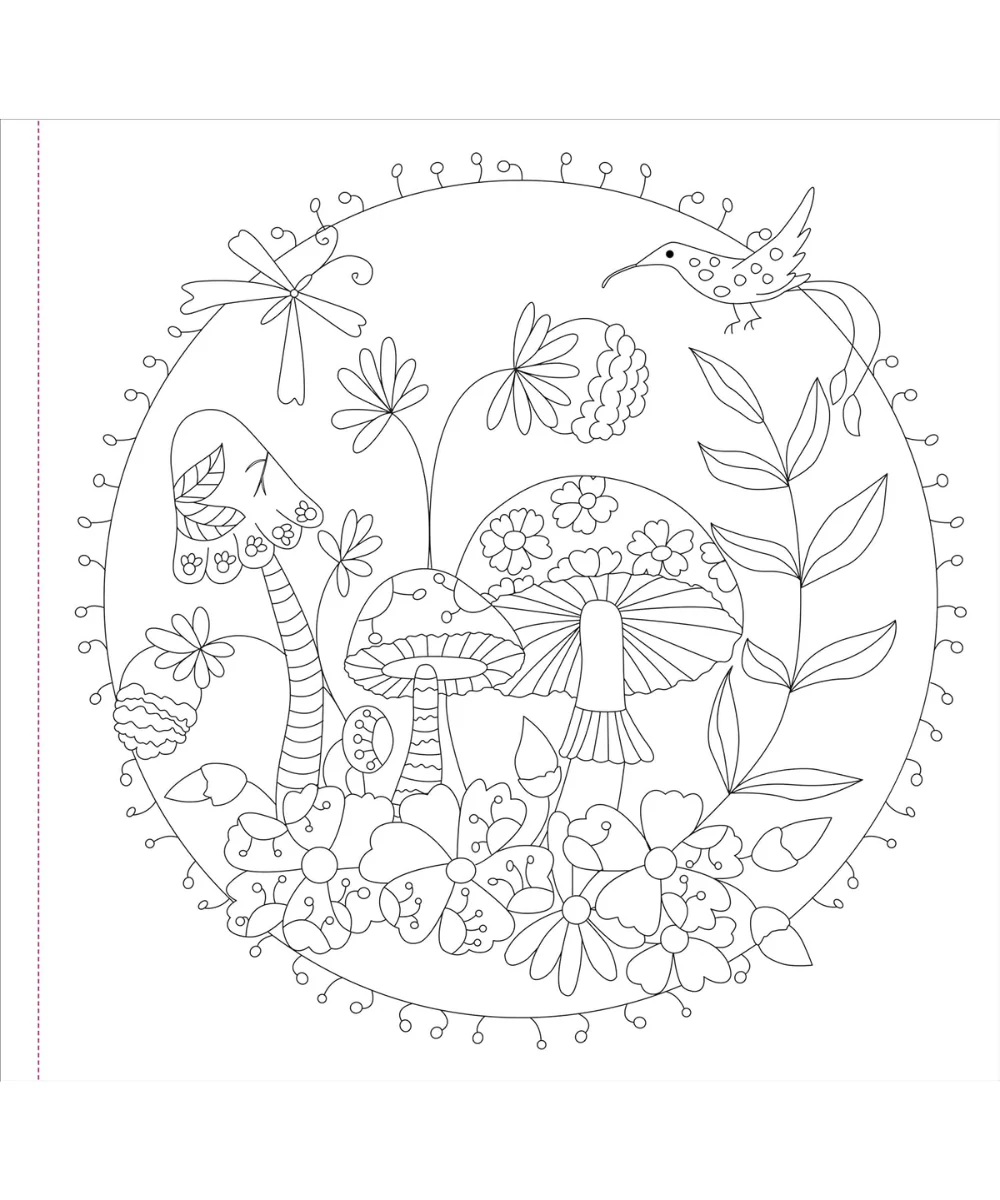Mushroom Artist's Colouring Book - Image 2