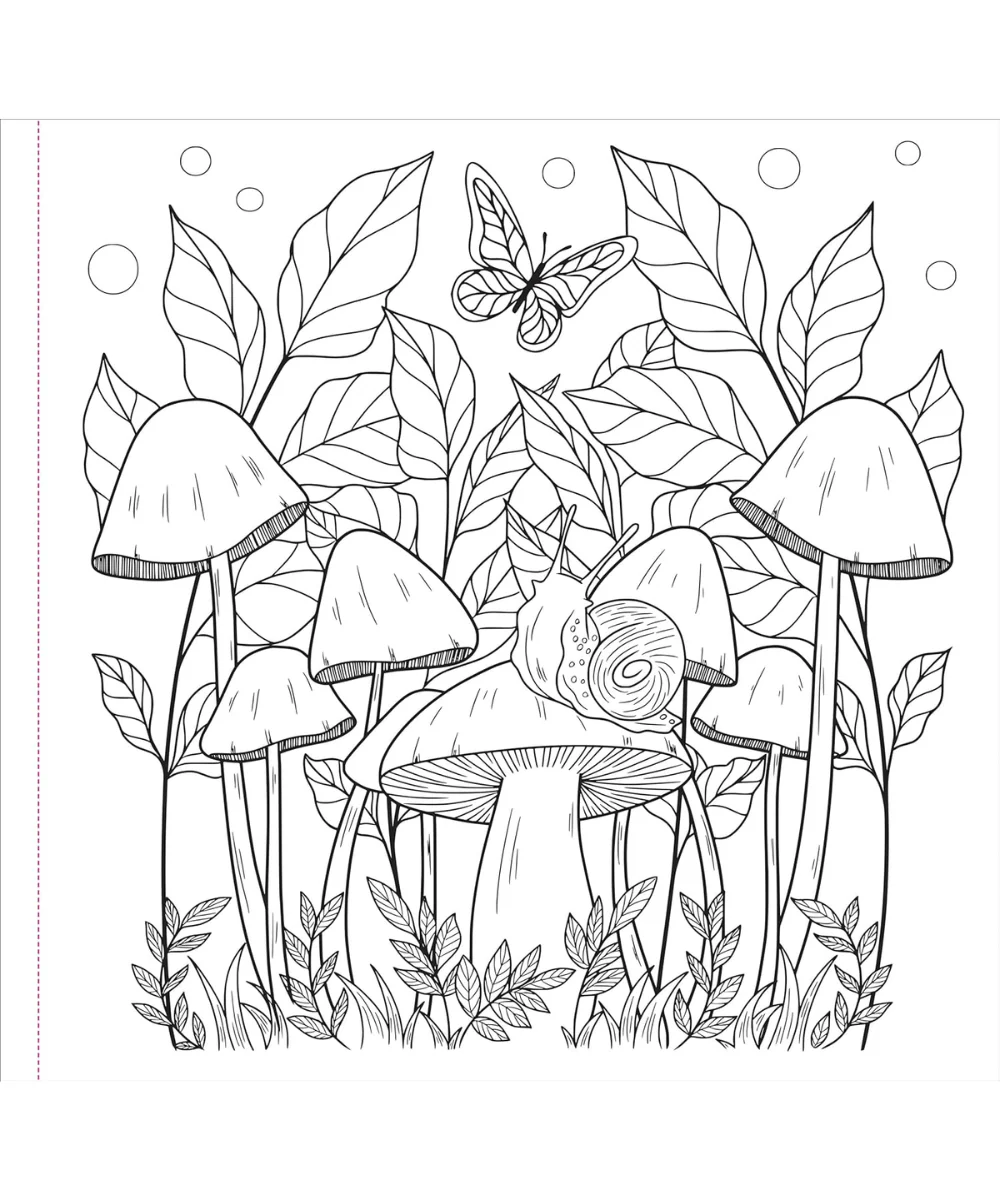 Mushroom Artist's Colouring Book - Image 3