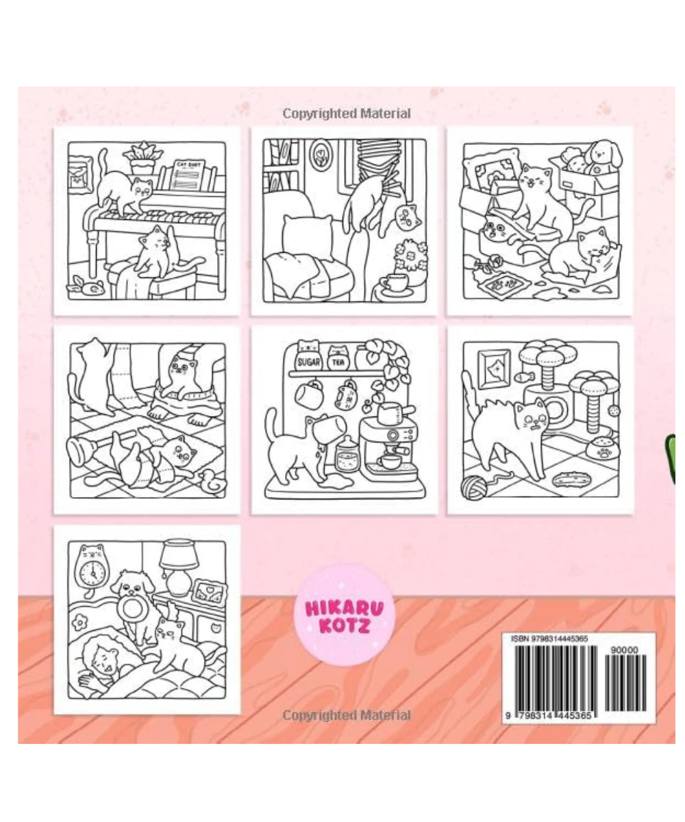 Naughty Cats Colouring Book - Image 2