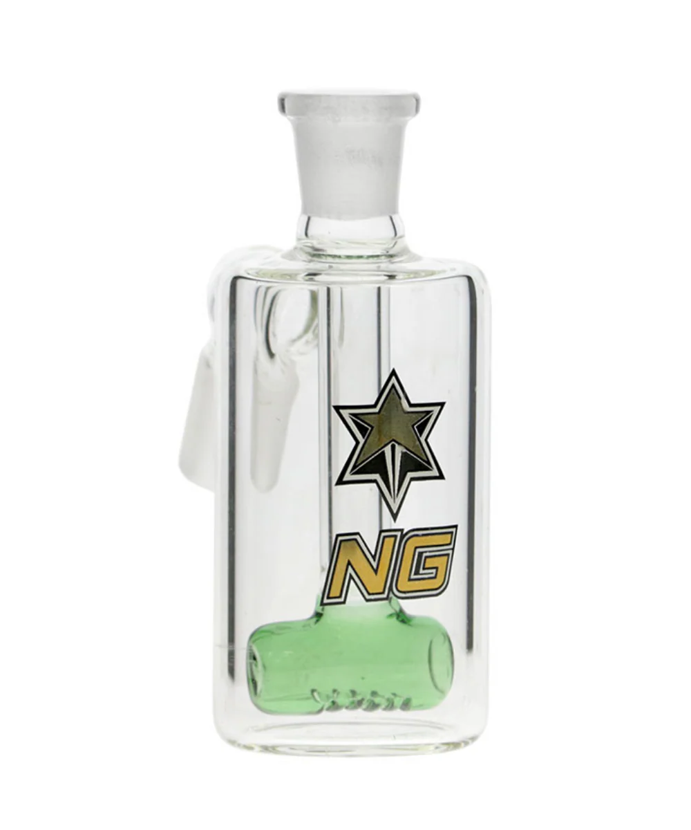 Nice Glass 14mm 45° Inline Tube Perc Ash Catcher - Image 5