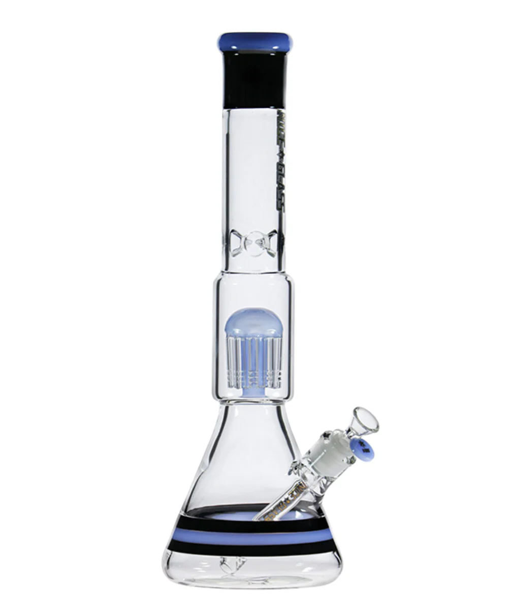 Nice Glass 17" 10-Arm Tree Perc Beaker Bong - Image 2