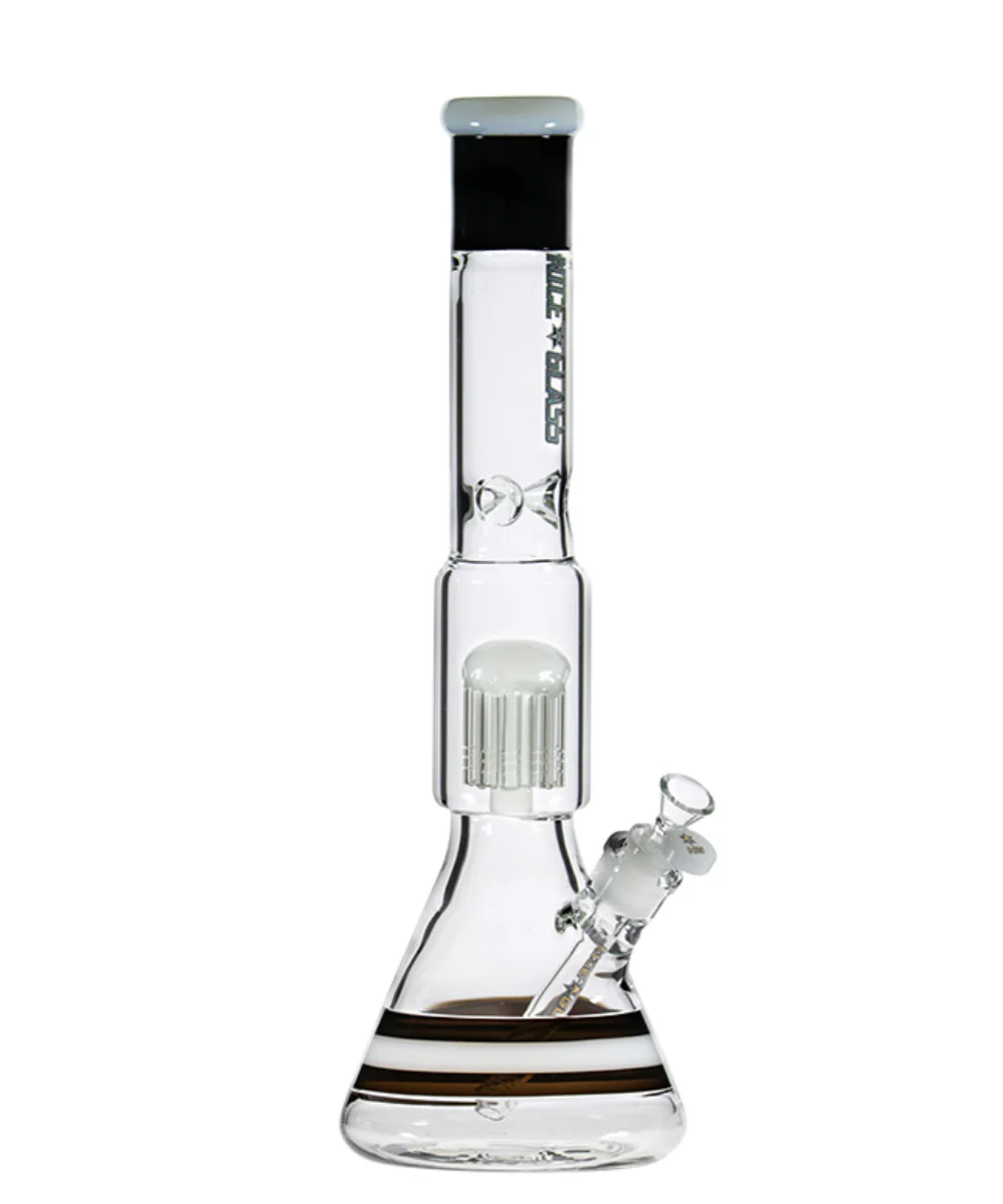 Nice Glass 17" 10-Arm Tree Perc Beaker Bong - Image 3