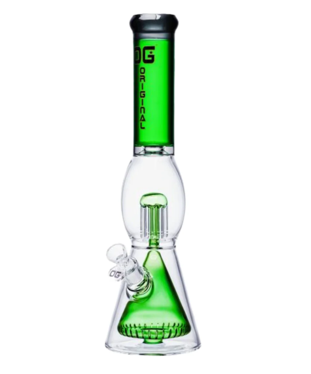 OG Original 15" Tree Perc Beaker In Beaker Glass Bong - Image 2
