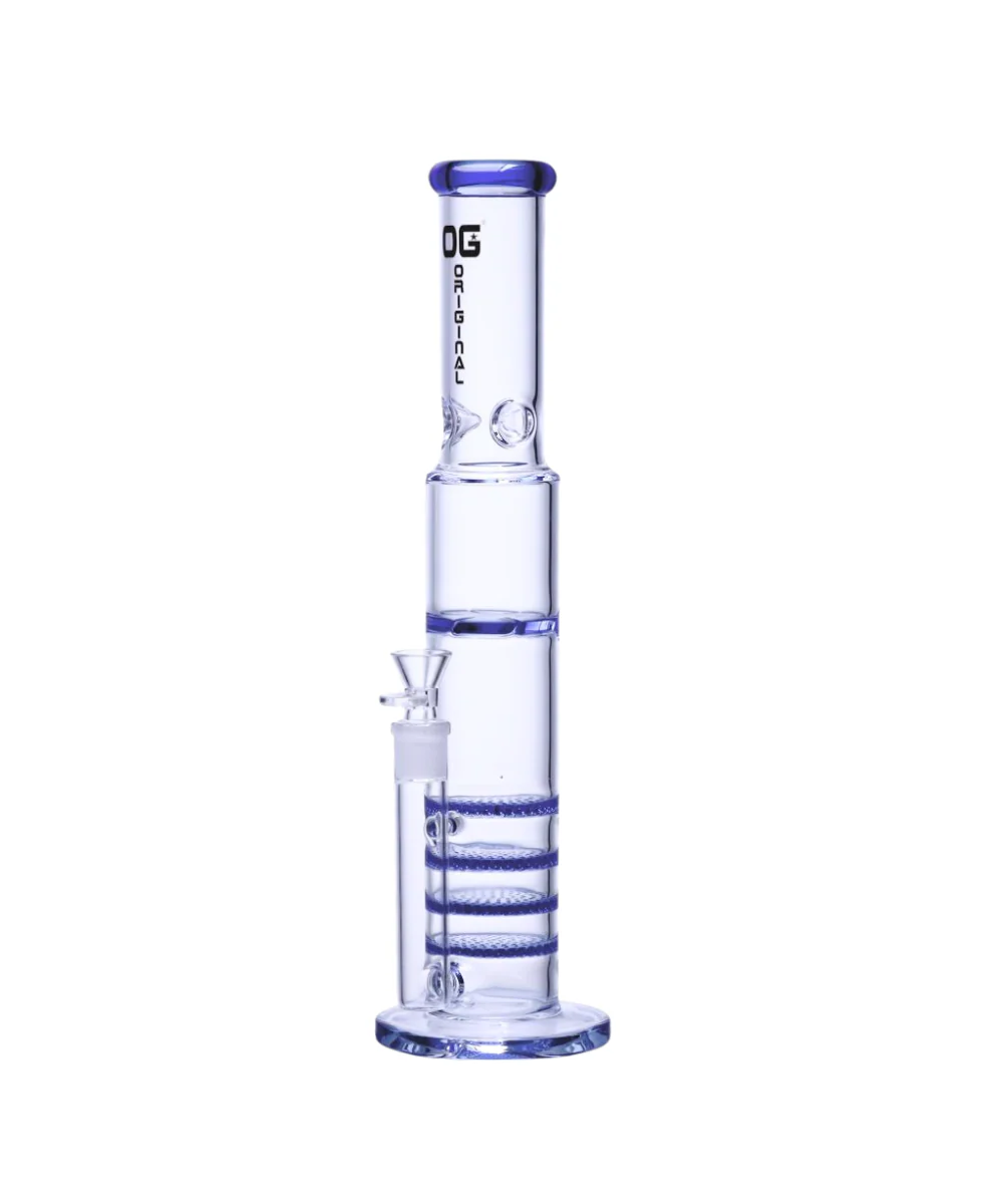 OG Original 17" Quad Honeycomb Perc With Spinner Glass Bong - Image 2