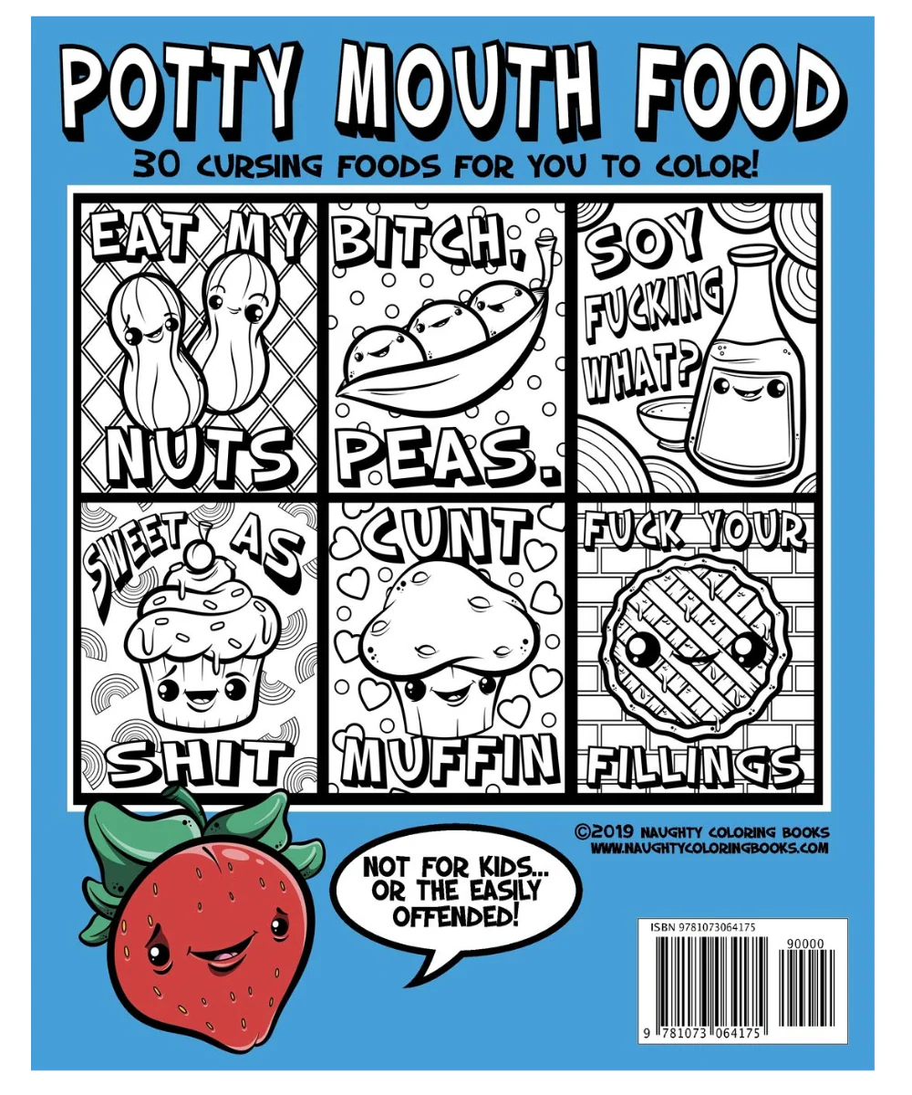Potty Mouth Food Colouring Book - Image 2
