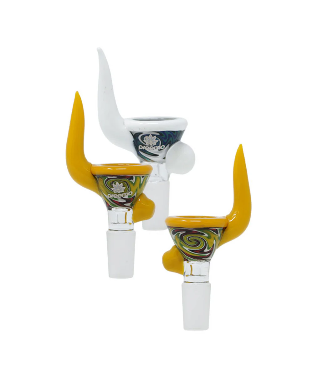 Preemo 14mm Swirl Worked Horn Bowl - Image 4