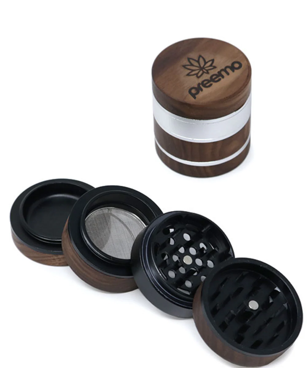 Preemo 4-Piece Wood & Metal Grinder - Image 3