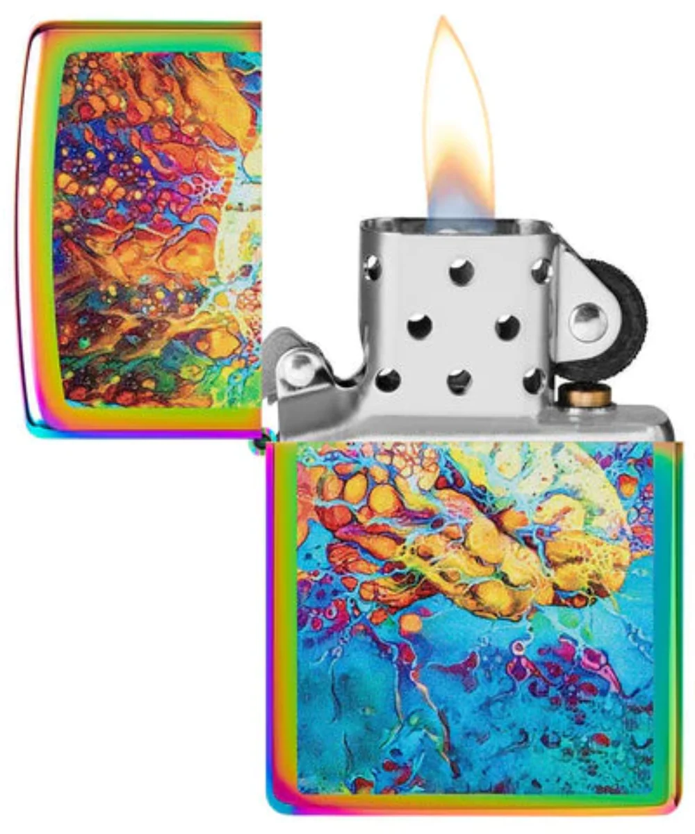 Psychedelic Brain Zippo Lighter - Image 2