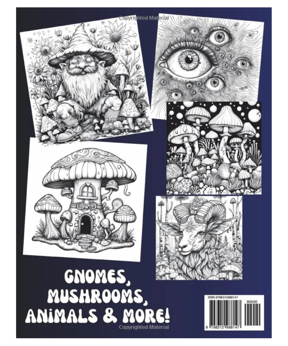 Psychedelic Stress Relief Colouring Book - Image 2