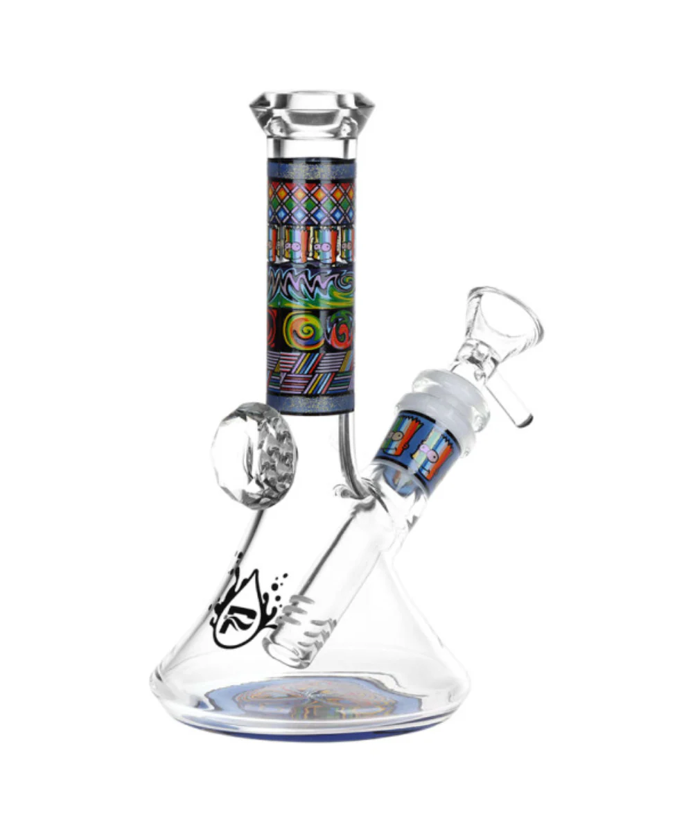 Pulsar 6.75" Mosaic Bart Wag Glass Beaker Bong - Image 2