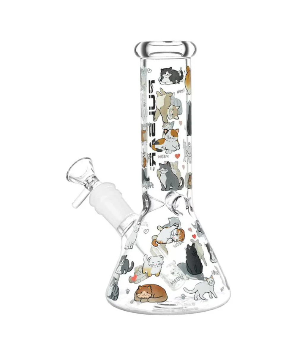 Pulsar 8" Kitten Corral Glass Beaker Bong - Image 2