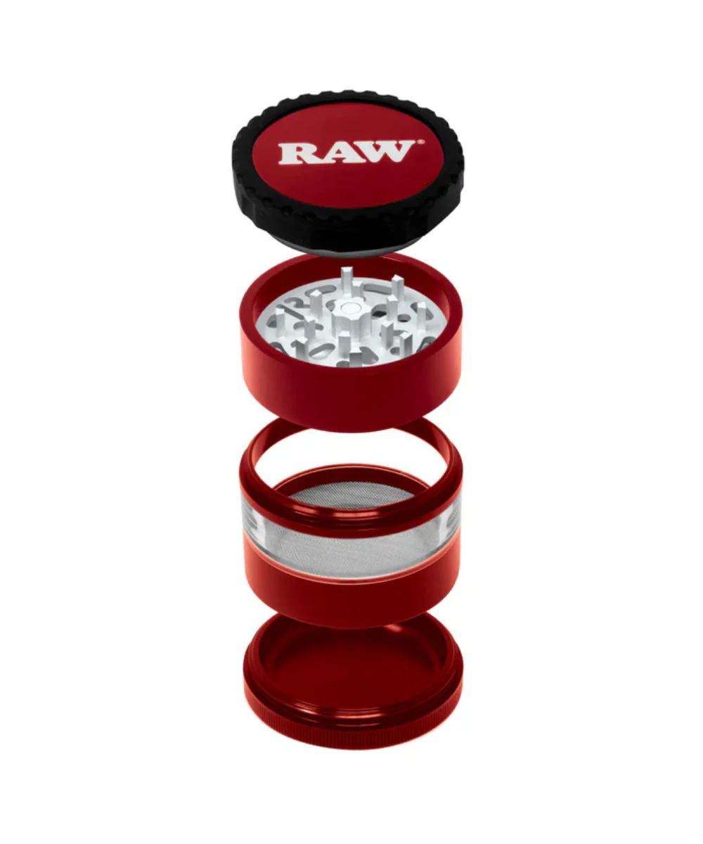 Raw Life Clear Body 4-Piece Grinder - Image 3