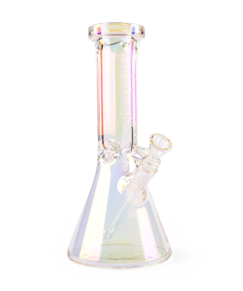 Red Eye Glass 10" Metallic Hex Top Beaker Bong - Image 3