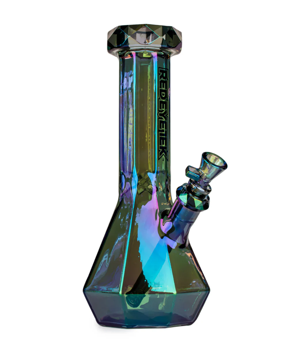 Red Eye Glass 12" Metallic Orion Beaker Bong - Image 2