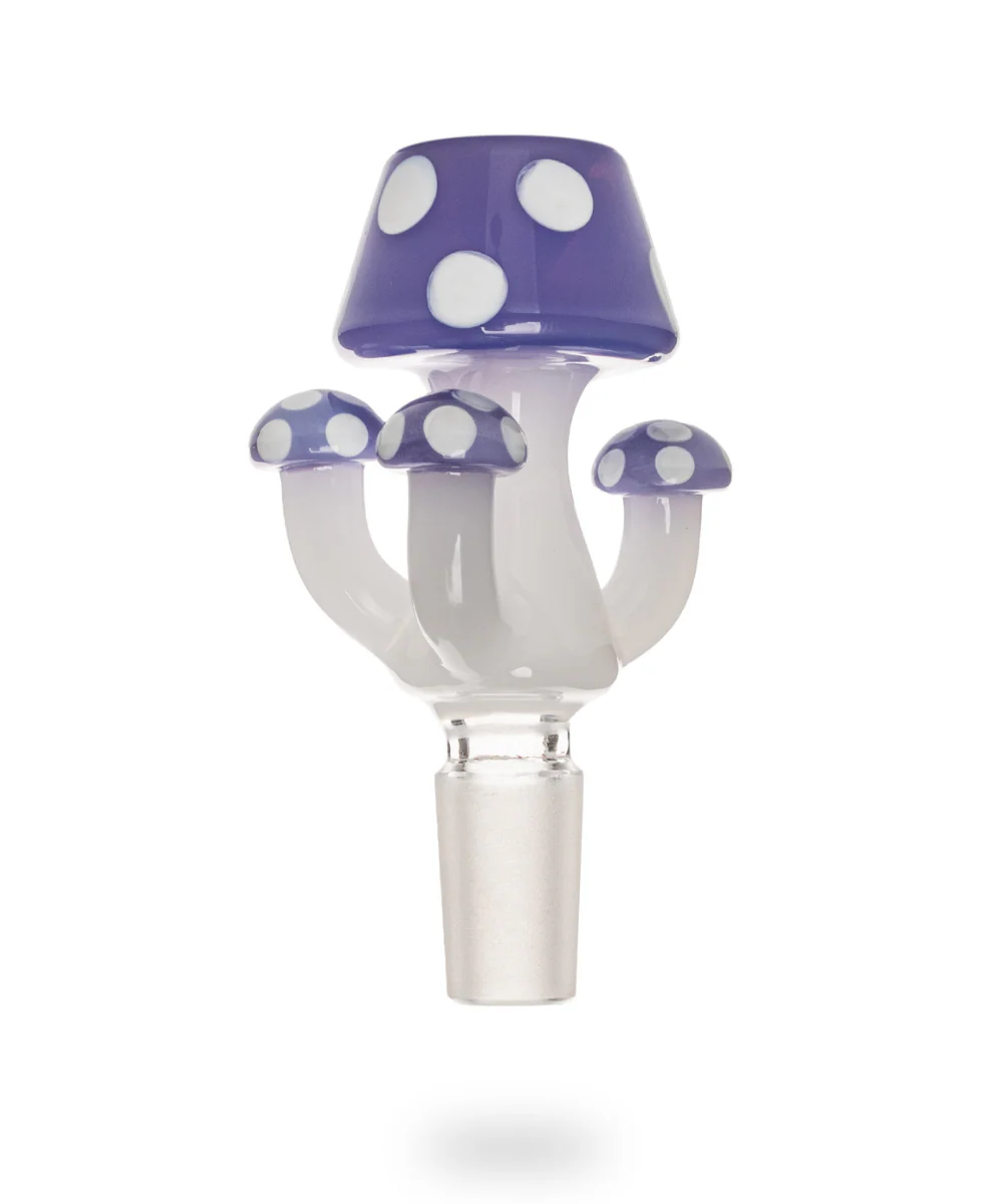 Red Eye Glass 14mm Amanita Glass Bong Bowl - Image 2