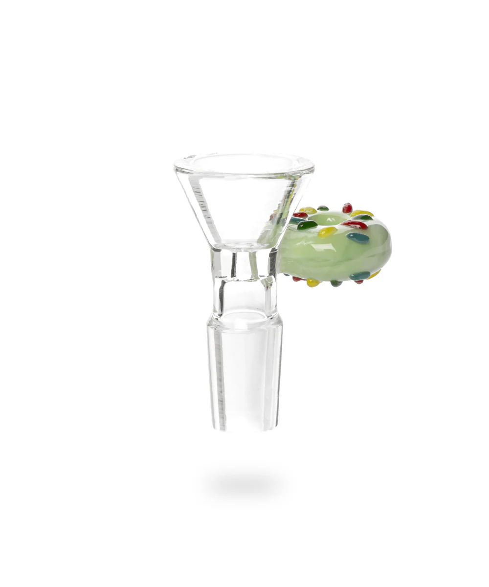 Red Eye Glass 14mm Donut Handle Bong Bowl - Image 2