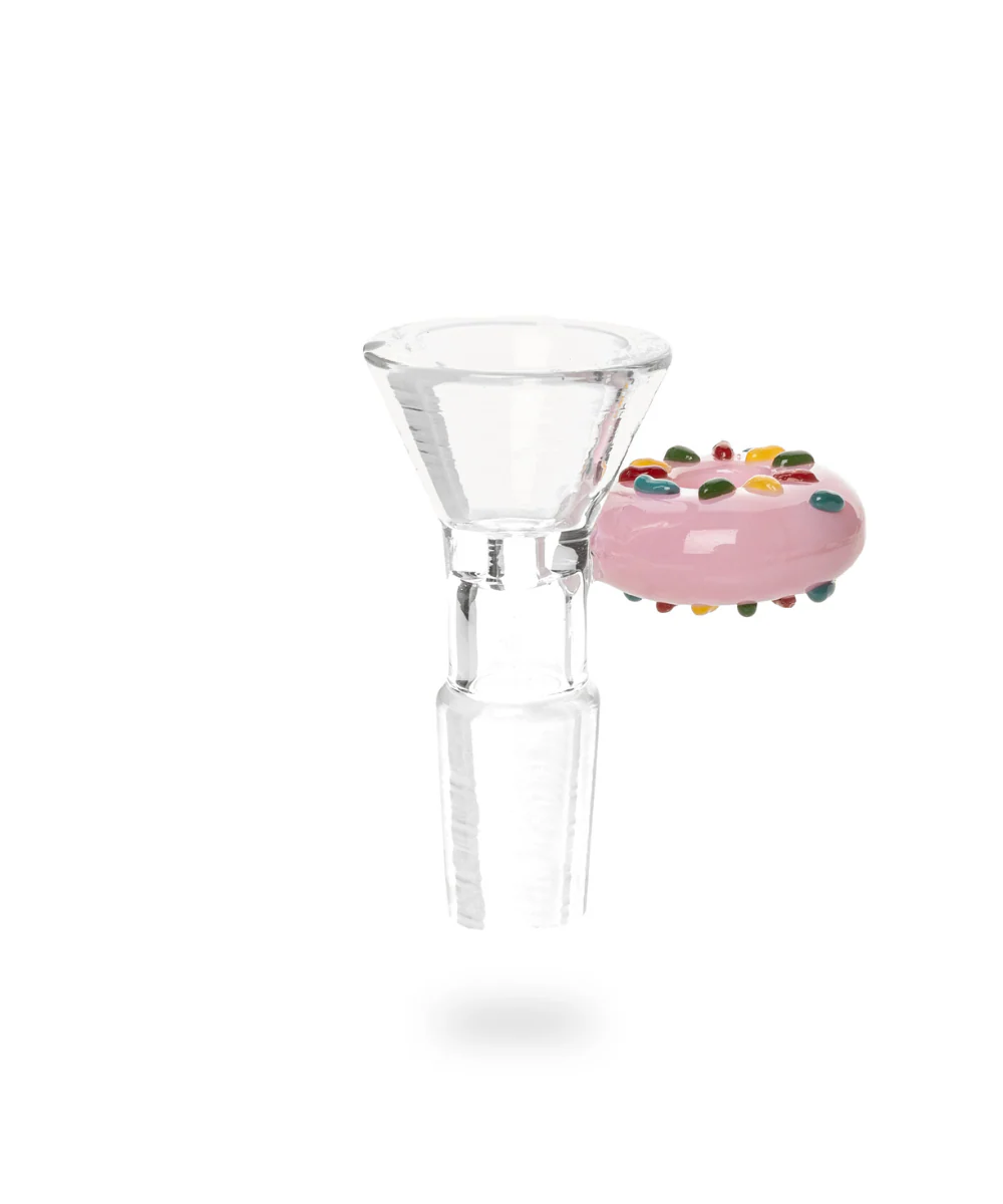 Red Eye Glass 14mm Donut Handle Bong Bowl - Image 3