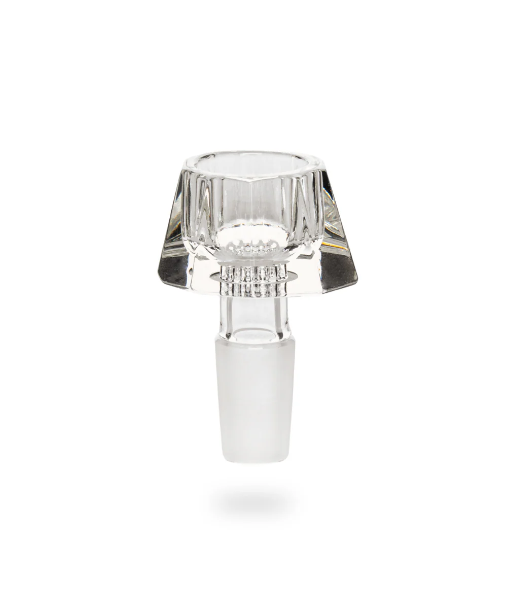 Red Eye Glass 14mm Facetted Bong Bowl - Image 2