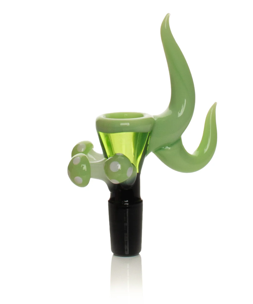 Red Eye Glass 14mm Mushroom Cluster Bong Bowl - Image 3