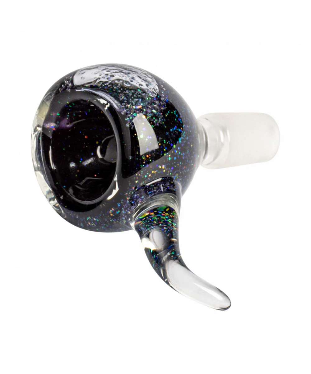 Red Eye Glass Liquid Sparkle 14mm Bowl - Image 4
