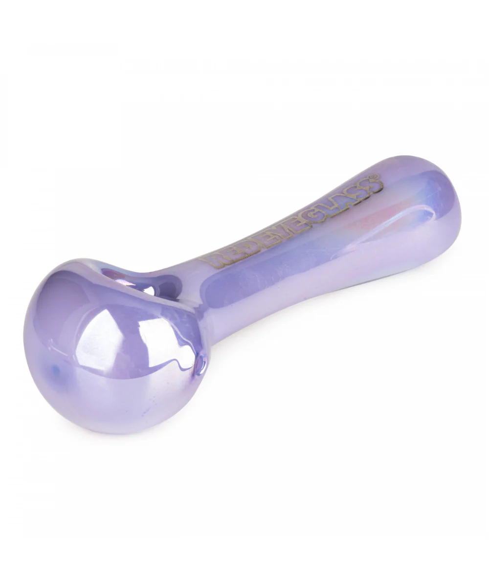 Red Eye Glass Opaline Spoon Pipe - Image 3