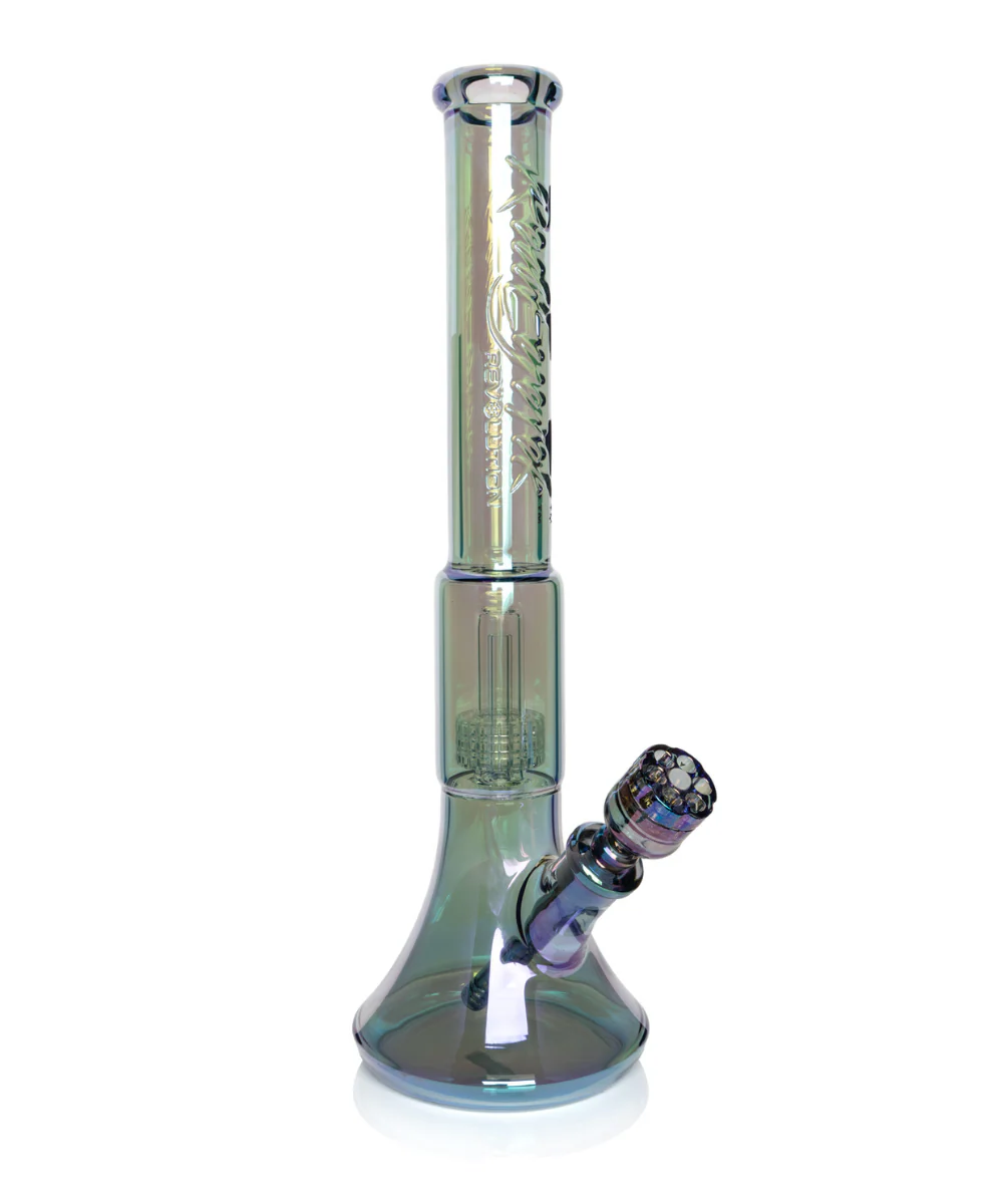 Red Eye Tech 19" 7mm Thick Matrix Perc Beaker Bong - Image 2