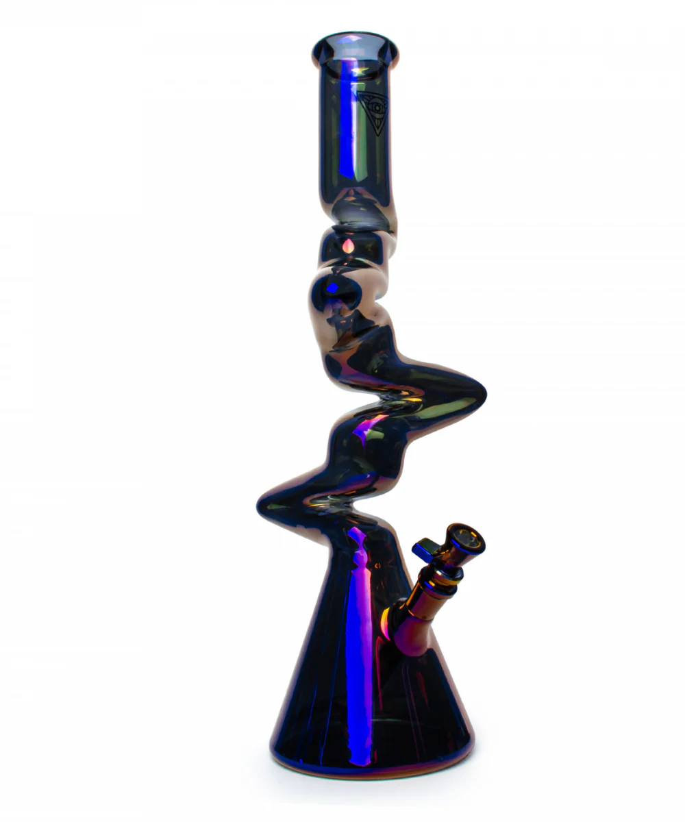Red Eye Tek 16" 4-Arm Zag Beaker Bong - Image 3