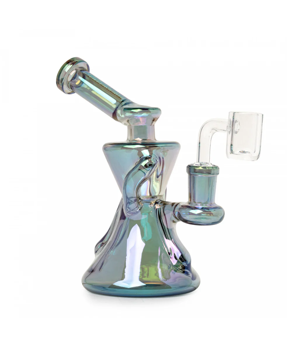 Red Eye Tek 6" Metallic Gamma Recycler Dab Rig - Image 3
