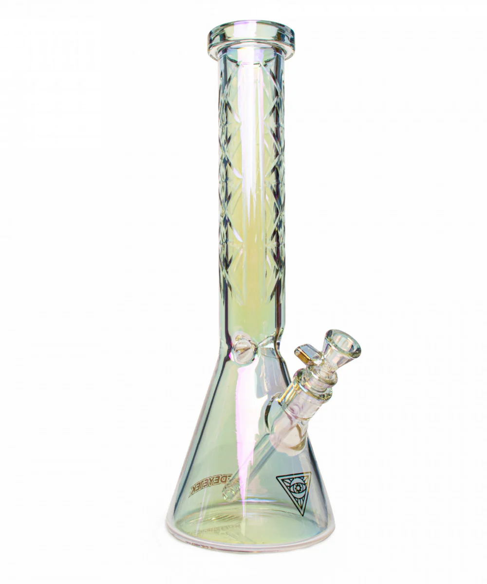 Red Eye Tek Metallic Hobstar Beaker Bong - Image 2