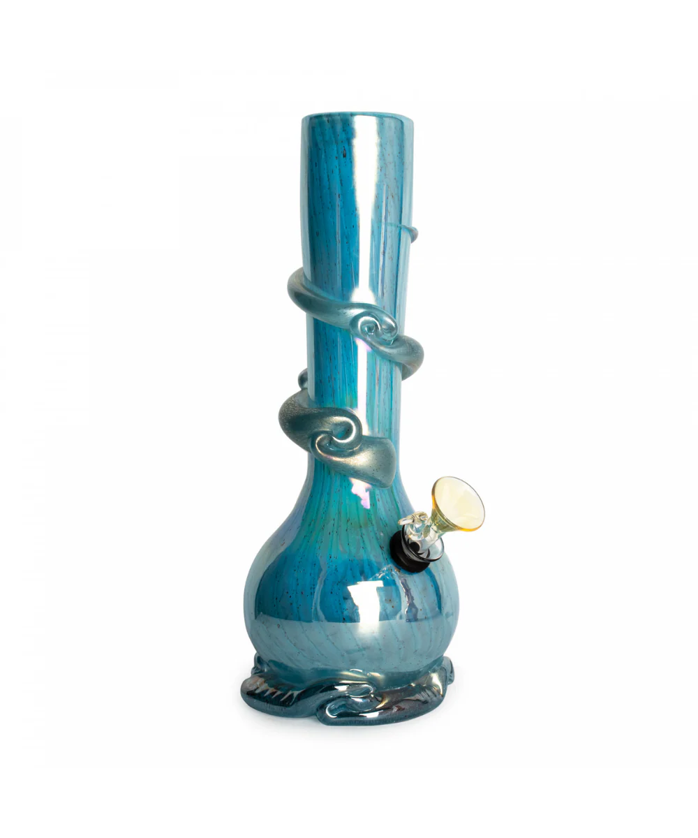 Retro Glass Metallic Kozani Glass Bong - Image 3