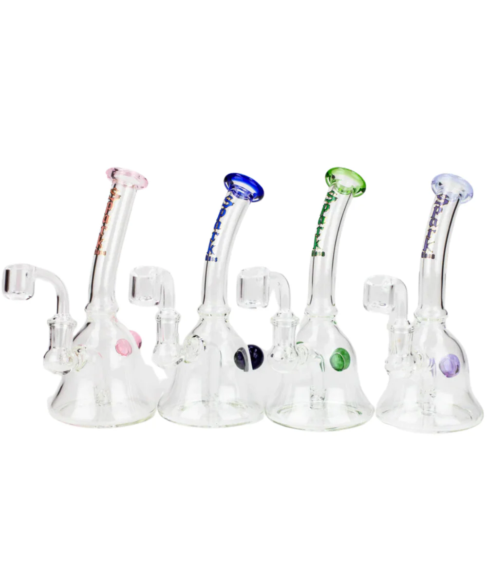 Spark Glass 7" 3 Hole Diffuser Dab Rig - Image 2