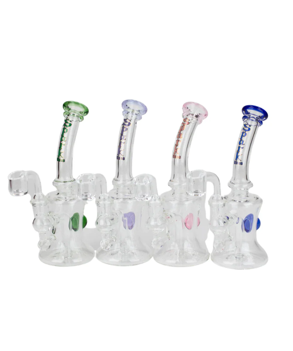 Spark Glass 7" 3 Hole Diffuser Dab Rig - Image 2
