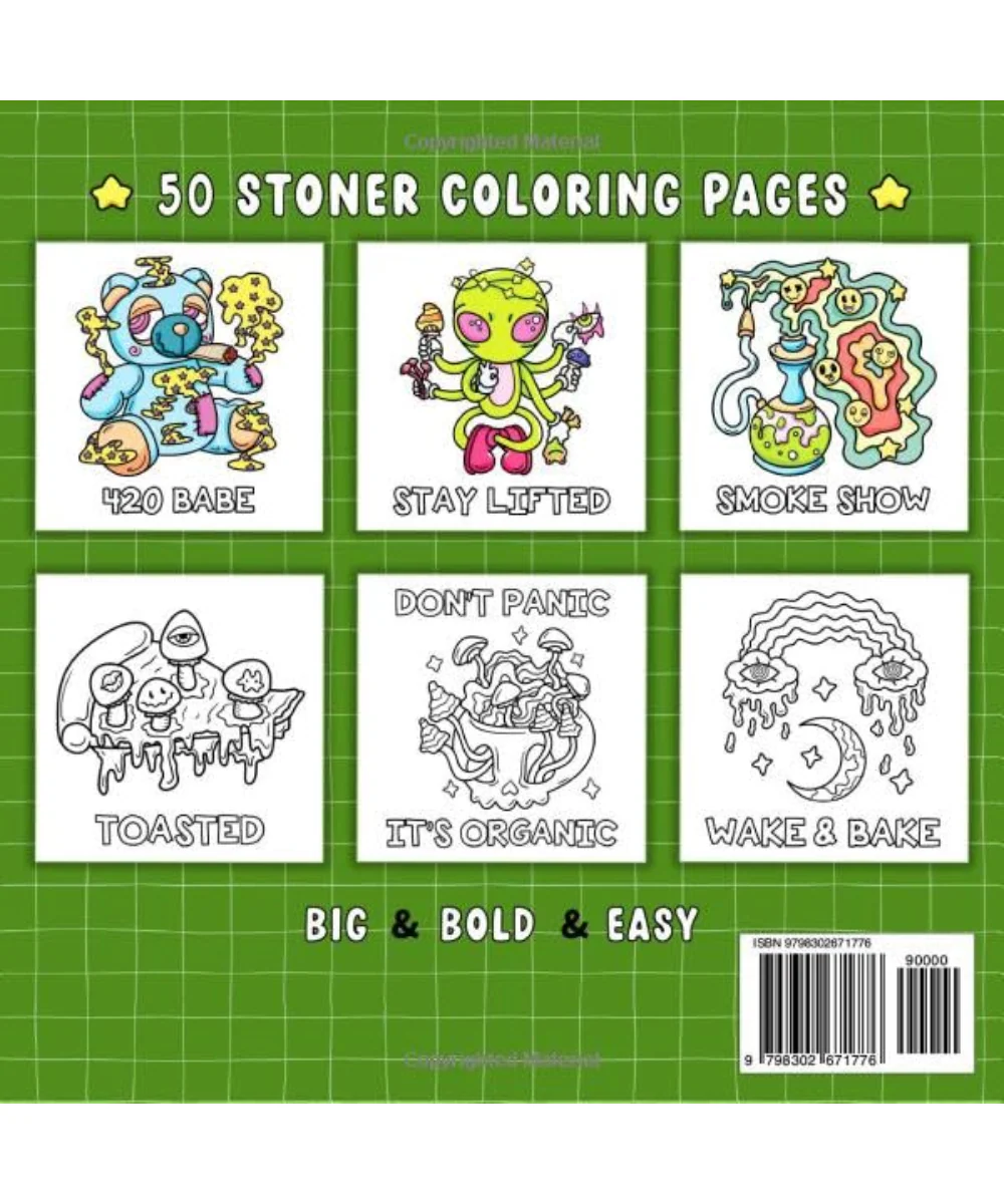 Stoner Vibes Stoner Quotes Colouring Book - Image 2