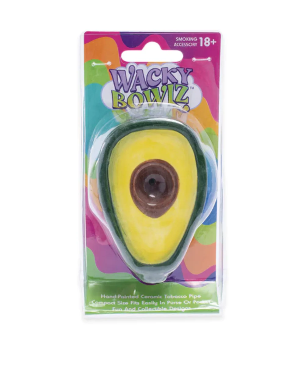 Wacky Bowlz Avocado Ceramic Pipe - Image 2