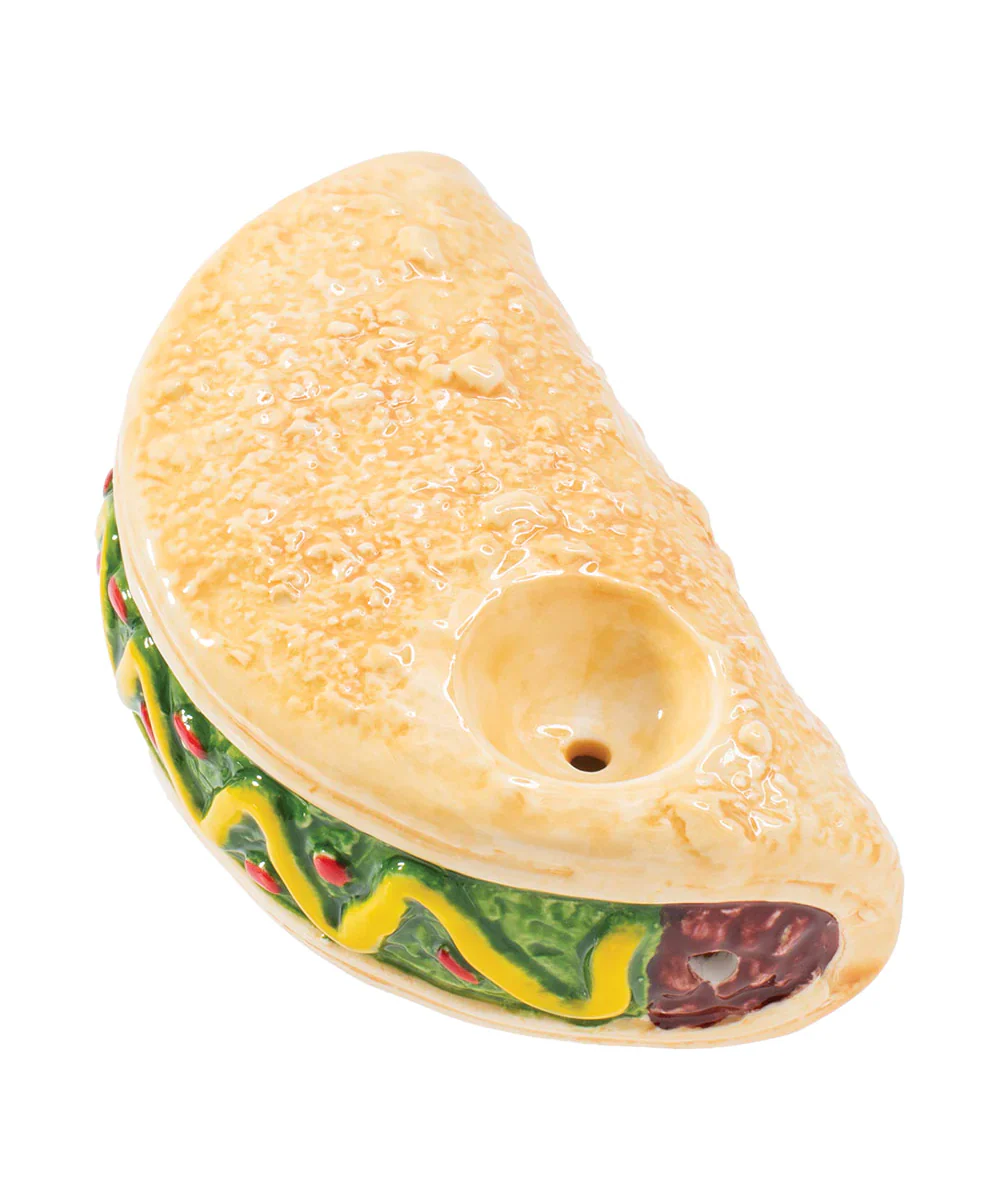 Wacky Bowlz Taco Ceramic Pipe - Image 2