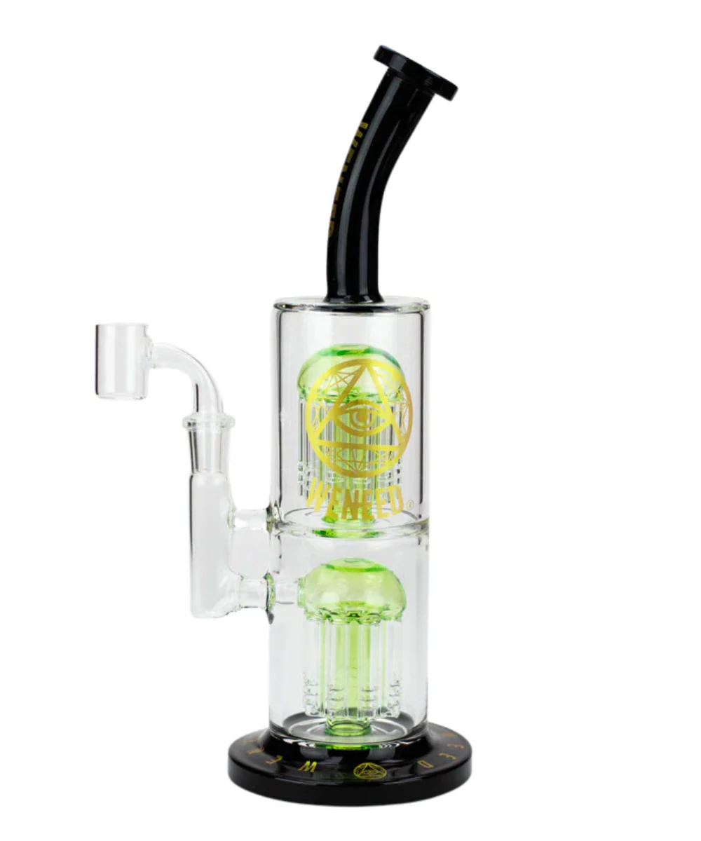Weneed Double Tree Perc Glass Dab Rig - Image 2