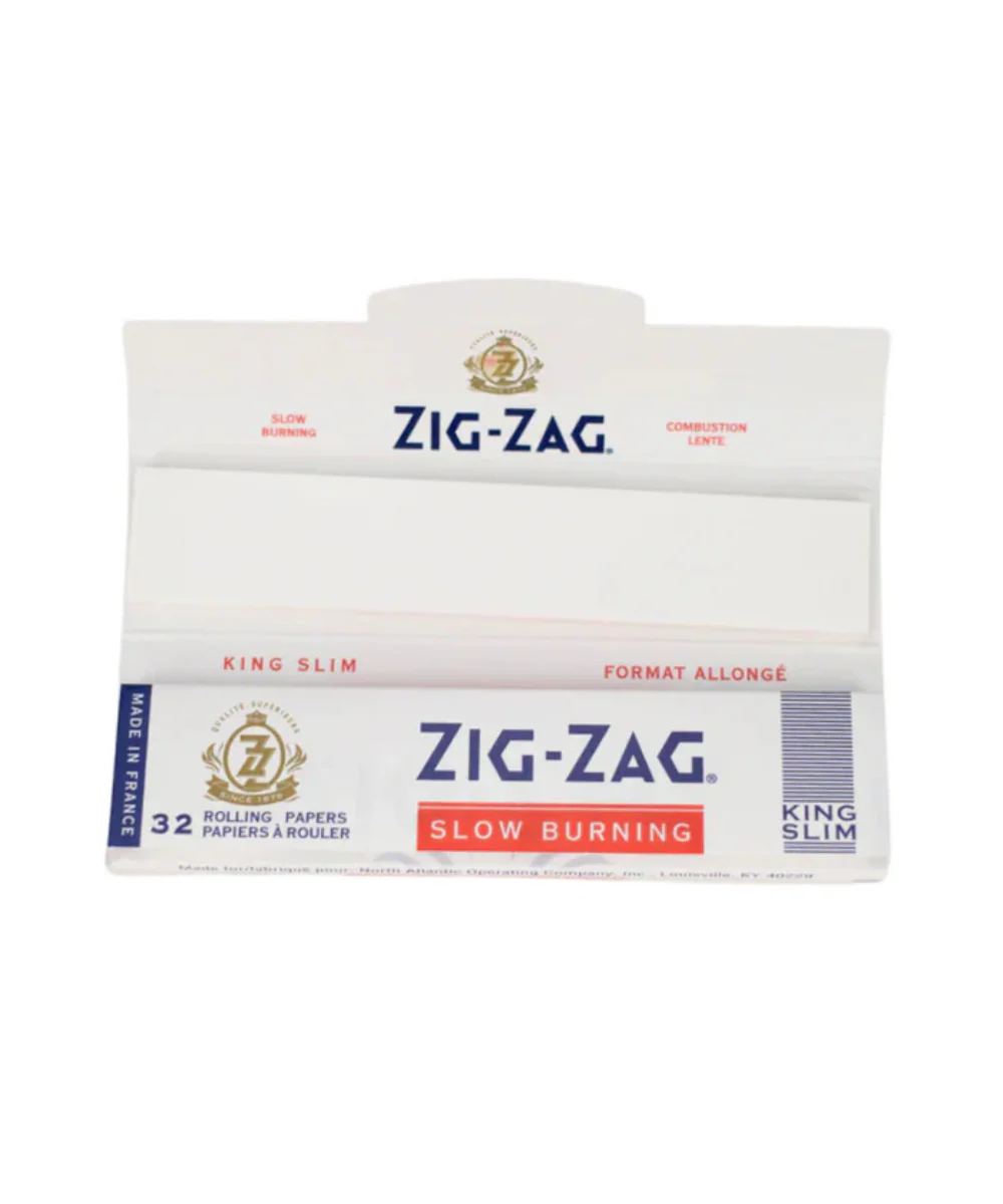 Zig Zag White King Size Slim Papers With Tips - Image 2